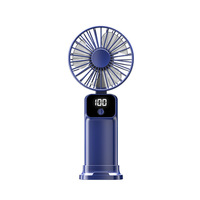 Ventilateur portable pliable, mini ventilateur USB rechargeable, silencieux, avec support de téléphone intégré 1200-2000mAh, ventilateur de bureau, logo personnalisé