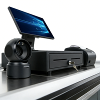 Sistema POS para Minoristas con Pantalla Táctil de 15.6 Pulgadas, Sistema Windows, Caja Registradora, Intel I3, 128 GB de RAM, 1 Año de Garantía, Video