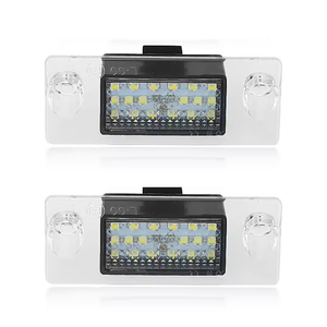 Lampes de <span class=keywords><strong>plaque</strong></span> <span class=keywords><strong>d</strong></span>'<span class=keywords><strong>immatriculation</strong></span> LED SMD blanches 18 Emark approuvées NSSC Canbus pour Audi A4 B5 1995-01 - Product Image 1