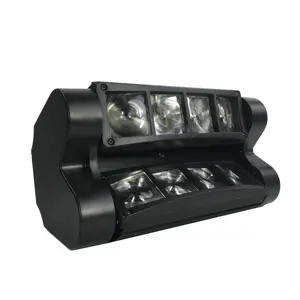 Kunststoff 8x3w RGBW LED Mini Spinnens trahl Licht