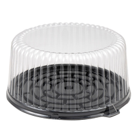 Conteneur en blister transparent en PET de qualité alimentaire jetable, boîtes d'emballage pour gâteaux d'anniversaire de 6 à 12 pouces, impression vernie de 0,3 mm, marque YuXuan