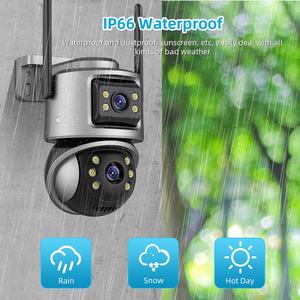 Jortan Icsee 6MP <span class=keywords><strong>2</strong></span>路音频智能AI闭路电视双镜头摄像机彩色夜视子弹Wifi安全摄像机 - Product Image 3