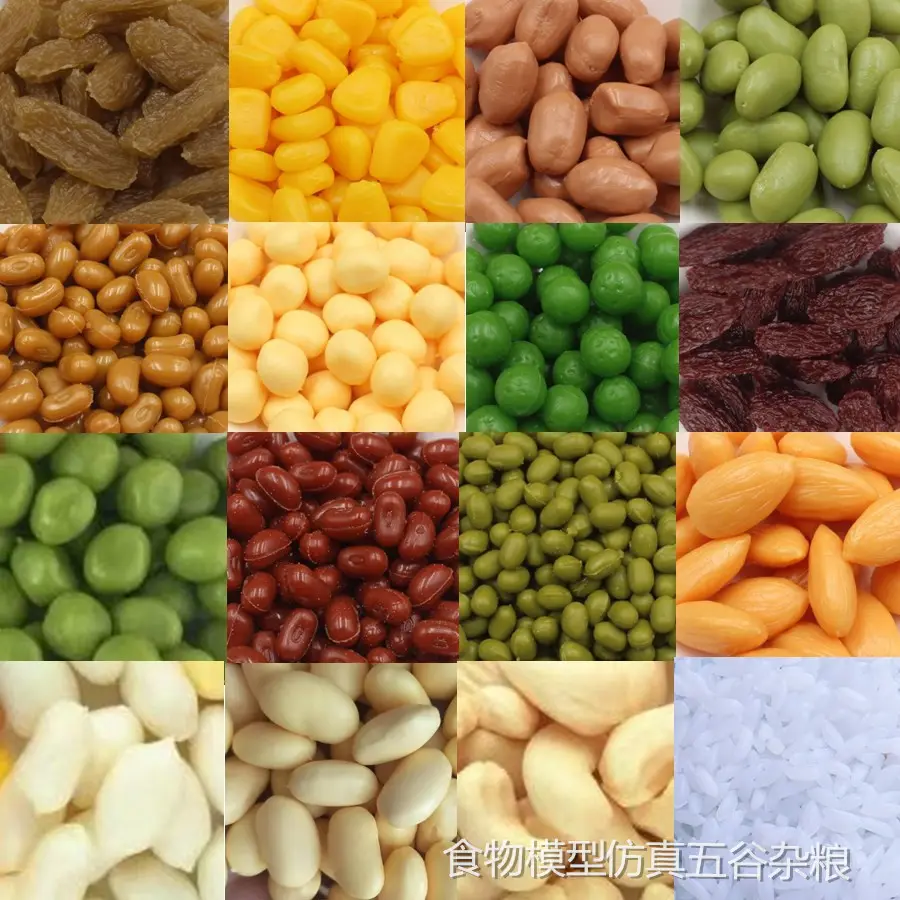 Đậu phộng đậu đỏ mô phỏng, hạt điều, hạt ngô, đậu, mô hình Natto 1:1 thực phẩm