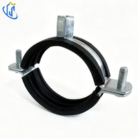 Collier de serrage pour tuyau en acier avec doublure en caoutchouc résistant à l'usure, raccord de support sismique pour la construction de conduites industrielles à grande échelle