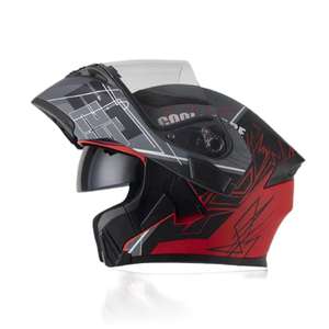 <span class=keywords><strong>Cascos</strong></span> de motocicleta personalizados para hombre y mujer al por mayor, <span class=keywords><strong>cascos</strong></span> de cara completa retro de temporada, <span class=keywords><strong>cascos</strong></span> de estiramiento facial para motocicleta geniales - Product Image 2