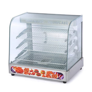 Vetrina Riscaldata per Alimenti, Armadio Caldo, Vetrina per Snack, Commerciale con Angoli Arrotondati e Apertura Posteriore, per Ristoranti e Negozi di Convenienza - Product Image 3