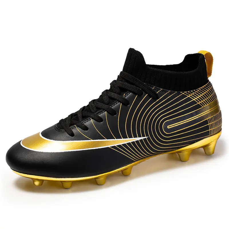 High Top FG Football Shoes High Quality Wear Resisting Soccer Boots for Men