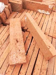 Chapa de ladrillo de arcilla fina para revestimiento de pared, hecha a mano, antigua, reciclada, roja - Product Image 3