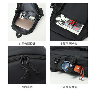 <b>Student</b> <b>Backpack</b> 15 Inches Waterproof Interior Zipper Pocket For School Education Unisex - Product Image 1