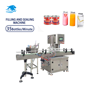 Macchina Sigillatrice Automatica per Lattine in Alluminio Personalizzabile 200ml-2000ml Controllata da PLC ad Alta Precisione per Alimenti e Bevande - Product Image 1