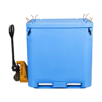 Bac de stockage isotherme en plastique de 1000 L pour fruits de mer, poissons et marchandises - Équipement de stockage efficace