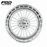 Jantes forgées en aluminium Super Single Deep Dish polies 20-30 pouces PCD 8X180/170/8X6.5 6X139.7 pour F150/F250/F350 GMC