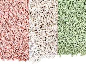OEM Großhandel Umweltfreundliche Tofu-Katzenstreu Gestreifte Form Staubfrei Pflanzenfaser Natürlich Spülbar Klumpend PH-Gesundheitsindikator - Product Image 5