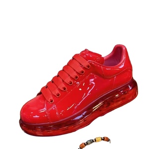 Zapatos Casuales de Moda para Hombre, de Alta Calidad, de Piel Sintética de Color Sólido, con Cordones, Estilo Deportivo, Suela Gruesa, Zapatos para Caminar - Product Image 1