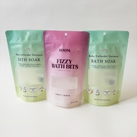 Sachets d'emballage souples en plastique imprimés numériquement pour sel de Epsom, gommage corporel et sel de bain, pochettes verticales refermables