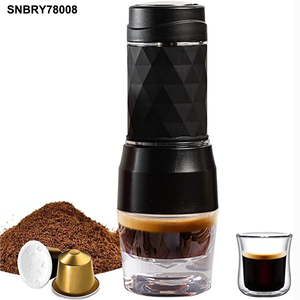 TIKTOK <span class=keywords><strong>Amazon</strong></span> Venta caliente <span class=keywords><strong>cafetera</strong></span> portátil Viajes al aire libre mini máquina de café espresso Express Manual de mano Prensa de mano - Product Image 2