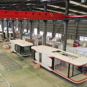 Conteneur de type pod pour vaisseau spatial avec structure en acier et panneau sandwich, étanche, à énergie solaire, écologique, avec chambre et toilettes - Product Image 1