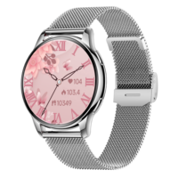 Montre connectée sportive tendance YiQungo 2024 pour femmes, étanche IP67, avec fonction d'appel, moniteur de fréquence cardiaque, écran tactile AMOLED 1,32 pouces