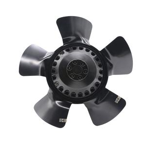 Ventilador axial de refrigeración con motor de paso variable ebmpapst A2E200-AF05-15 230V AC 2650RPM 51W 1.5A 200mm 4 cables con rodamientos de bolas - Product Image 1