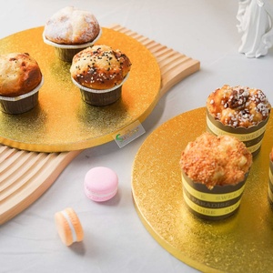 Plateaux ronds pour gâteaux SunShine, plateaux à gâteaux en gros, événement du Nouvel An, fête, plateau à gâteaux argenté - Product Image 2