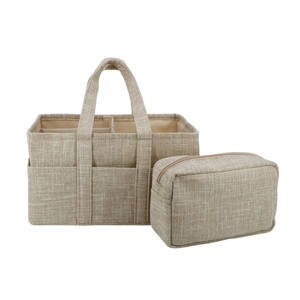 Organisateur de couches pour bébé personnalisé pour <span class=keywords><strong>table</strong></span> à <span class=keywords><strong>langer</strong></span>, panier de rangement pour couches et lingettes pour bébé, rangement portable pour couches - Product Image 1