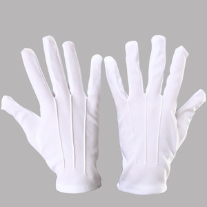 Guantes de Regalia Masónicos de Alta Calidad para Uso Diario, de Tela de Algodón, Formales, Bordados, Elásticos, Unisex, Suaves - Product Image 1