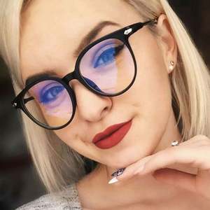 Gafas Redondas Transparentes de Moda 2022, Gafas Ópticas con Lentes Transparentes, Montura de Gafas, Gafas con Protección Contra la Luz Azul - Product Image 2