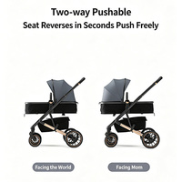 Poussette de voyage pliable pour bébé avec porte-bébé, pas chère, pour nouveau-né, poussette pliable pour enfant