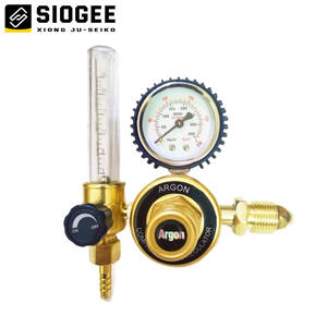 Fábrica Direct Supply CGA580 Argônio Regulador com Medidor de Fluxo para Linha W21.8-14 Male para Soldagem Industrial & Gás Cilindros - Product Image 2