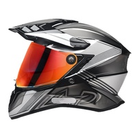 Casque de moto intégral unisexe certifié DOT et 3C, doublure en polystyrène expansé, double visière, pour les voyages et les utilisations hors route, neuf