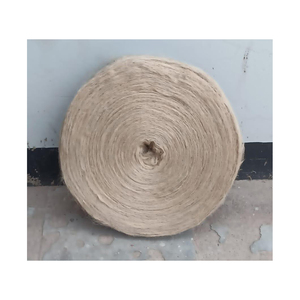 Hilo de yute crudo orgánico natural 100% puro para embalaje ecológico, manualidades, jardinería y fabricación de cuerdas. - Product Image 1