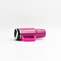 Gobelet isotherme en acier inoxydable avec poignée 40oz, tasse de voyage isolée sous vide, finition mate magenta, pour porte-gobelet de voiture, sans BPA, logo personnalisé, ODM