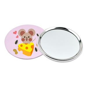 Cheap Custom Size 58mm Badge Tin Button Mirror Print Mirror Pins