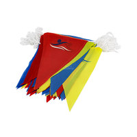 Drapeau de piscine durable rouge, blanc et bleu, installation facile, accessoires de piscine, fanion de dosage.