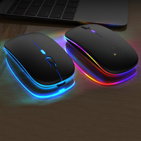 Souris sans fil silencieuse Free Wolf X15, accessoires informatiques, ordinateur portable, souris de jeu lumineuse rechargeable