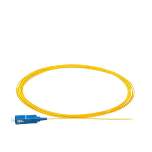 Fibra Óptica de Distribución, Pigtail SC/UPC de 1M, 9/129, Amarillo, Fibra de Fusión de 0.9MM - Product Image 1