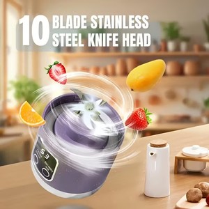 Blender et presse-agrumes portables alimentés par USB avec écran numérique, lames <span class=keywords><strong>en</strong></span> <span class=keywords><strong>acier</strong></span> <span class=keywords><strong>inoxydable</strong></span>, grande capacité - Product Image 6