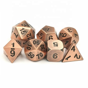 Nhà Máy Bán Buôn 7-Piece <span class=keywords><strong>Dice</strong></span> Set D4 D6 D8 D10 D10 % D12 D20 Retro Kim Loại <span class=keywords><strong>Dice</strong></span> <span class=keywords><strong>DND</strong></span> Giải Trí <span class=keywords><strong>Dice</strong></span> - Product Image 6