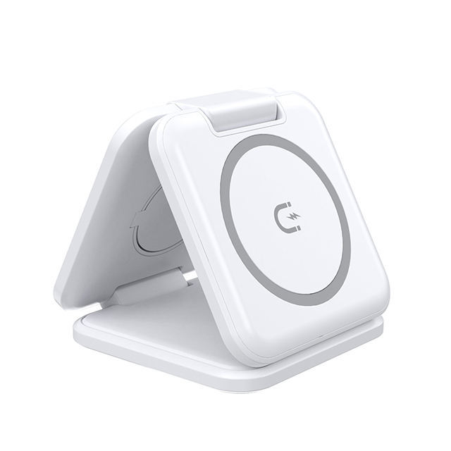 3-in-1 15W Fast Charging Universal Wireless Charger Magnetic Foldable Desk Phone Charger