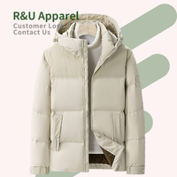 Vestes d'hiver à capuche pour hommes, veste matelassée imperméable personnalisée, vestes d'hiver en gros pour hommes