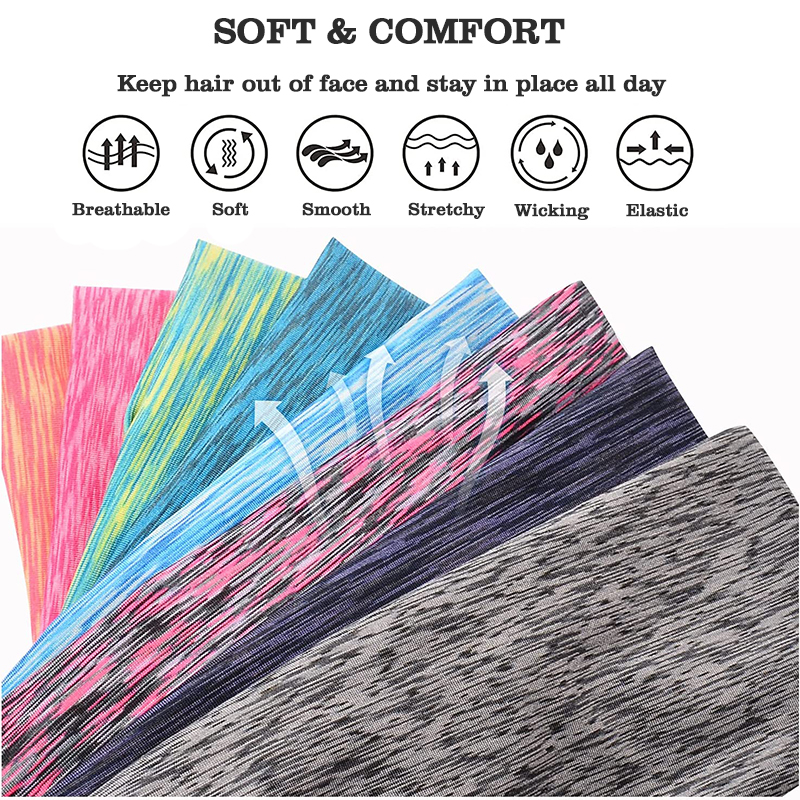 high quality custom logo women elastic quickly dry sport gym yoga headband
