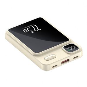 Meilleure batterie externe portable de 10000 mAh avec charge rapide sans fil PD 22,5 W, affichage LED, magnétique en PVC, haute capacité, pour utilisation en extérieur - Product Image 1