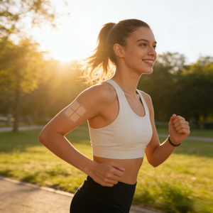 מדבקות ויטמין <span class=keywords><strong>B12</strong></span> אנרגטיות להעברה דרך העור עם הדבקה חזקה היפואלרגנית, עיצוב נושם, תומכות בשרירים בריאים למבוגרים - Product Image 6