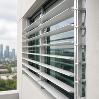Système de persienne pour mur extérieur façade de bâtiment persienne solaire persienne en aluminium aluminium