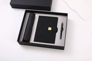 Kit de papeterie d'affaires multicolore, parapluie anti-UV, plaque signalétique métallique, carnet, stylo d'écriture pour événements d'entreprise et cadeaux clients - Product Image 2
