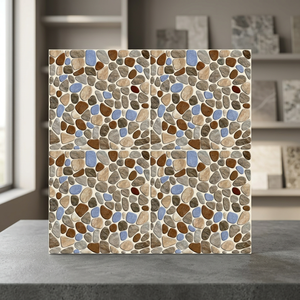 Carreaux de porcelaine résistants de série de poinçon 30x30cm conception indienne extérieure de poinçon profond de Matt - Product Image 3
