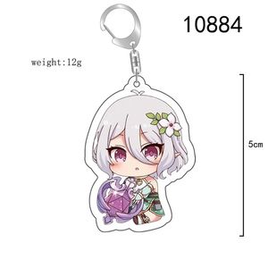 Porte-clés figurine de personnage d'<span class=keywords><strong>anime</strong></span> Princess Connect Re Dive, PCR Kokkoro Karyl Pecorine, porte-clés en acrylique, pendentif pour sac, cadeau - Product Image 3