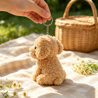 Mini porte-clés en peluche personnalisé, jouets en peluche, porte-clés anime, ours en peluche, pendentif mascotte douce, porte-clés éléphant en peluche personnalisé