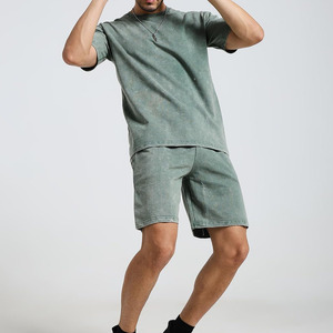 High Street Style Polyester/Cotton Sports Casual Wear Men's Summer Casual Matching <b>Set</b> Eco-Friendly Men's Outerwear <b>Twin</b> <b>Sets</b> - Product Image 2