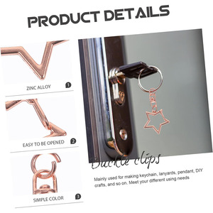 Llavero de pentagrama, broches giratorios, cierres de resorte para bolso, broche de pinza de langosta estrella, hebillas Diy, Clip en forma de estrella, llaveros de pentagrama - Product Image 3